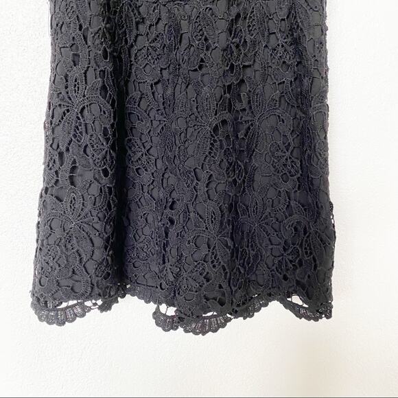 Aqua Sleeveless Black Lace Romper Size Medium - Picture 4 of 9